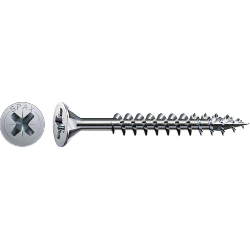 Zeitlich begrenztes Angebot: SPAX Universalschraube, 3,5 x 50 mm, 500 Stück, Kreuzschlitz Z2, Senkkopf, Vollgewinde, 4CUT, WIROX A3J, 1081010350505 von 16.65 € auf 16.65 € (0.00% Rabatt)