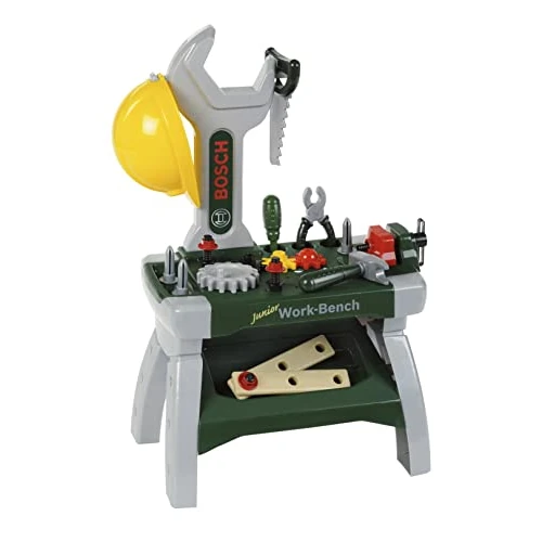 Offerta a tempo: Theo Klein 8604 Banco da lavoro Bosch Junior I Include copricapo protettivo, morsa, utensili, assicelle, chiodi, viti e dadi I Giocattoli per bambini dai 2 anni in su - 5% da 51.99 € a 49.31 €