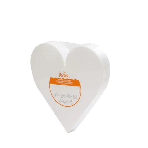 DECORA 0173910 POLYSTYRENE HEART 30X5H CM