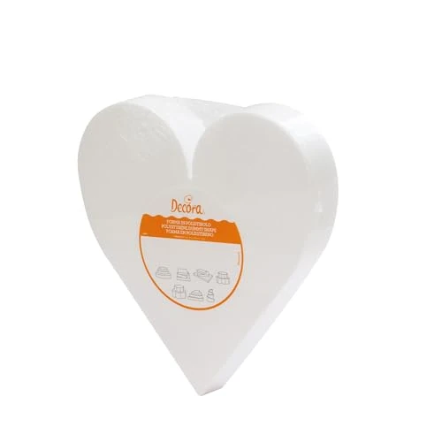 Limited-time offer: DECORA 0173911 POLYSTYRENE Heart 40X5H CM, Polistirolo, Off-White from 26.48 GBP to 26.48 GBP (save 0%)