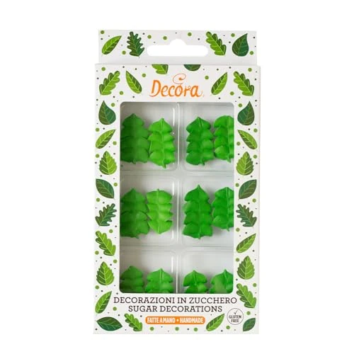 Offerta a tempo: Decora 0500182 Confezione da 12 Foglie Verdi In Zucchero - 0.00% da 5.45 € a 5.45 €