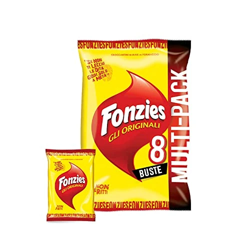 Offerta a tempo: Fonzies - Croccantini di Mais al Formaggio - 8 Bustine — 45% da 2,89 € a 1,59 €
