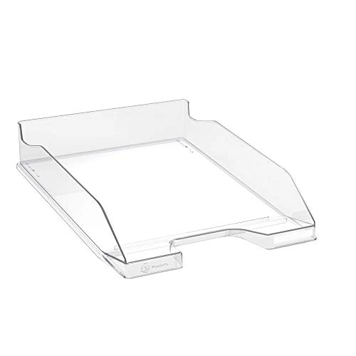 Exacompta 113223D Combo Midi półka na dokumenty A4, wytrzymała i stabilna kuweta, przezroczysta