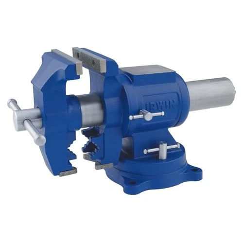 Offerta a tempo: IRWIN 4935505 Morsa da banco con incudine, base rotante, 5" / 125 mm - 54% da 248.76 € a 114.75 €