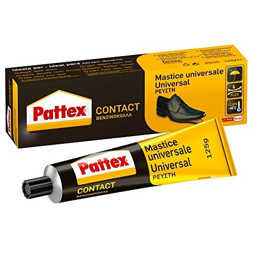 Pattex Cola De Contacto Dispenser 125 gr, Multimaterial y Encolado Flexible, instantáneo