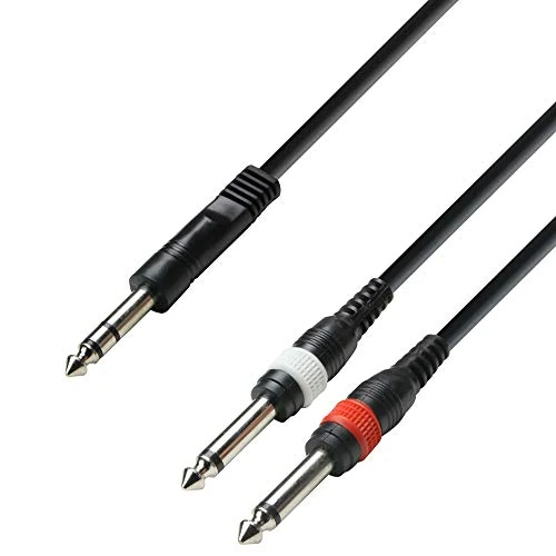 Offre limitée : Adam Hall Cables 3 STAR YVPP 0300 - Câble Audio Jack 6,35 mm stéréo vers 2 x Jack 6,35 mm mono 3 m de 6.84 € à 6.84 € (0.00% de remise)