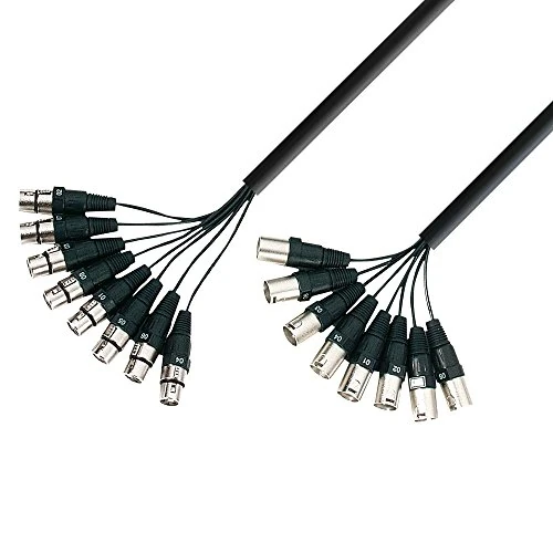 Adam Hall Cables 3 STAR L8 MF 0300 - Cavo multipolare 8 x XLR maschio a 8 x XLR femmina 3 m