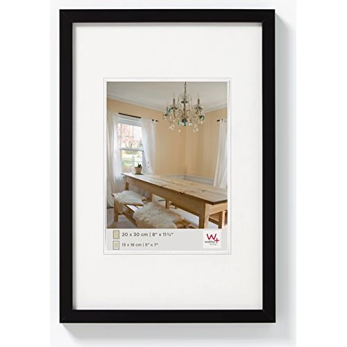 walther design Picture Frame Black 40 x 50 cm Peppers Wooden Frame BP050B