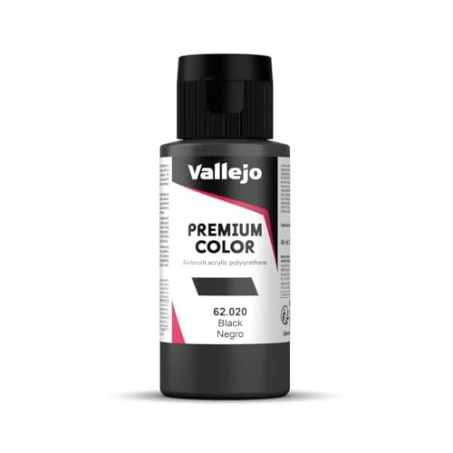 Offerta a tempo: Vallejo Pintura Acrilica Premium Nero per Aerografo, Alta Resistenza e Durabilità, Ideale per Modellismo e Arte, 60 ml - 0.00% da 11.02 € a 11.02 €