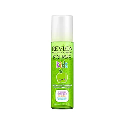 Offerta a tempo: REVLON PROFESSIONAL EQUAVE KIDS Balsamo Districante per Bambini, Balsamo Arricchito con Cheratina Senza Risciacquo, Districante per Capelli Profumo di Mela Verde, 200ml - 53% da 15.40 € a 7.22 €