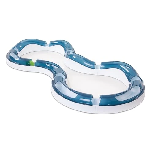 Catit Pista de juego Design Senses, superrodillo, con bola incandescente, para gatos, 1 pieza (paquete de 1)