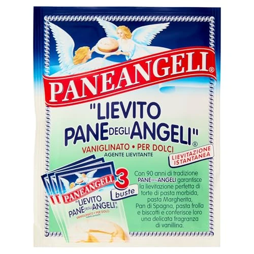 Offerta a tempo: Paneangeli Lievito Pane degli Angeli Vaniglinato, Lievito per Dolci, Agente Lievitante, Lievito Istantaneo con Fragranza di Vanillina, Vegano e Senza Glutine, Bustone da 3 Buste da 16 g - 29% da 1.39 € a 0.99 €