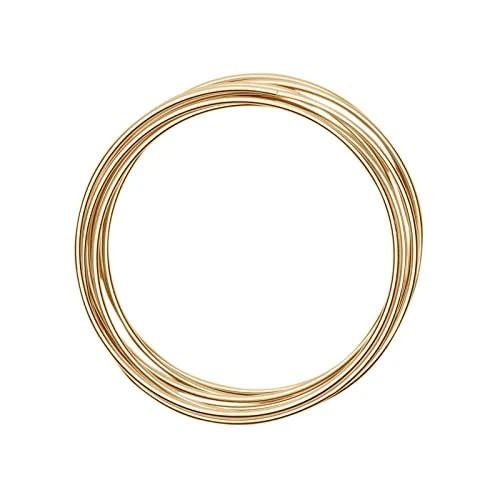 Tijdelijke aanbieding: Vaessen Creative Aluminiumdraad 3 m x 3 mm Light Gold (Goud) - Flexibel Alu Draad voor Sieraden Maken, Hobby en Knutselen van 5.99 € naar 5.99 € (0.00% korting)