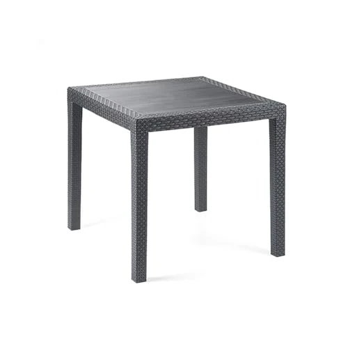 Offerta a tempo: IPAE-PROGARDEN - Tavolo da giardino con rivestimento ad effetto intrecciato KINGAN - 17% da 59.00 € a 48.90 €