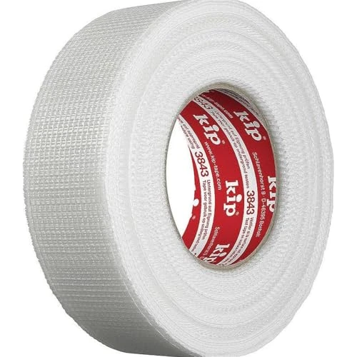 Offerta a tempo: Nastro per giunti Kip - Nastro permanente in tessuto in fibra di vetro 48 mm x 90 m - Per lavori di riparazione e riempimento - Fissaggio semplice - Autoadesivo e resistente agli strappi - 0.00% da 6.99 € a 6.99 €
