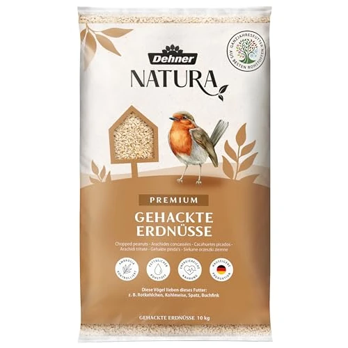 Dehner Natura Premium Nourriture pour oiseaux sauvages, arachides concassées, 10 kg