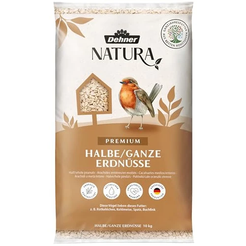 Limited offer: Dehner Natura Wild Bird Food Half/Whole Peanuts 10kg from 39.99 EUR to 28.80 EUR (save 28%)