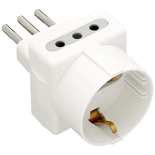Offerta a tempo: Bticino S3610D Adattatore Tris, Bianco, 1 Presa Tedesca 2 Prese, 10A - 40% da 5.96 € a 3.60 €