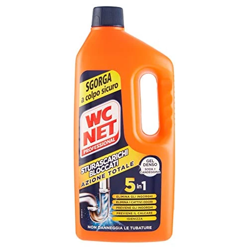 Offerta a tempo: Wc Net Professional - Sturascarichi 5 Azioni in 1, Disgorgante Gel per Scarichi Professionale — 34% da 3,99 € a 2,63 €