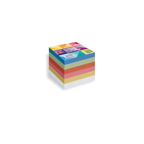 Pigna, Cubo appunti collato multicolore, KUBLOCCO MULTICOLOR, foglietti colorati, formato 9x9x9 cm., 1