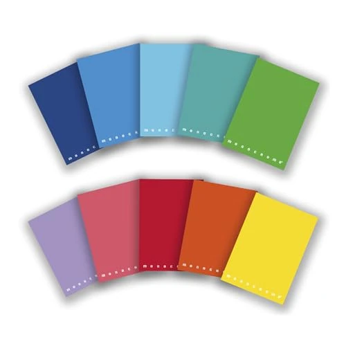 Offre limitée : Pigna Cahier A5 Monochrome, intérieur 0C, ligné avec marge, papier 80 g/m², couvertures assorties, format A5 15x21 cm, 10 de 10.44 € à 10.44 € (0.00% de remise)