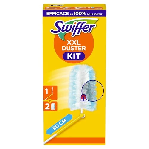 Limitiertes Angebot: Swiffer Staubmagnet XXL Starter-Set (1 XXL-Griff + 2 Tücher) Fängt Und Schließt 3-mal Mehr Staub Und Haare Ein Als Herkömmliche Staubwedel von 5.99 EUR auf 5.49 EUR (Spare 8%)