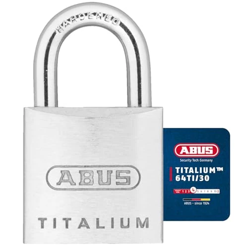 Zeitlich begrenztes Angebot: ABUS Vorhängeschloss Titalium 64TI/30 - Aluminium, Sicherheitslevel 4 von 6.49 € auf 6.49 € (0.00% Rabatt)