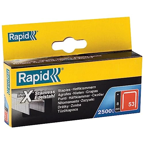 Offerta a tempo: Rapid 23808000 Rapid No. 53 Graffe a filo fine in acciaio INOX 8 mm, Acciaio - 0.00% da 35.11 € a 35.11 €