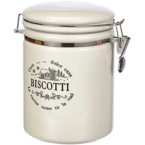 Limited-time offer: Tognana Sweet Campania Home Biscuit jar 2700cc, Ceramic, White from 18.76 GBP to 18.76 GBP (save 0%)