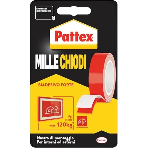 Pattex 1415580 - Cinta de montaje (19 mm x 1,5 m)