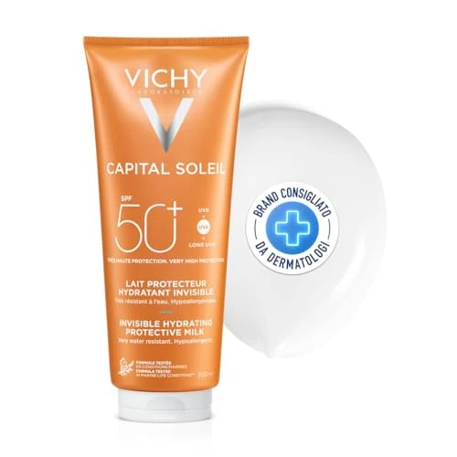 Vichy Capital Soleil Hydrating Fresh Sun Protection Milk SPF50+ for Face & Body 300ml