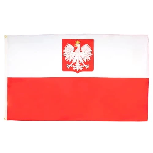 Offerta a tempo: AZ FLAG Bandiera Polonia con aquila 150x90 cm Poliestere 100D 2 Occhielli - 0.00% da 11.95 € a 11.95 €
