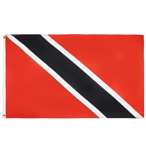 Limited-time offer: AZ FLAG - Trinidad And Tobago Flag - 3x5 Ft - 100D Polyester Tobagonian Banner with Two Metal Grommets - Fade Resistant - Vivid Colors - 3' x 5' Feet - 150x90 Cm from 9.95 GBP to 9.95 GBP (save 0%)