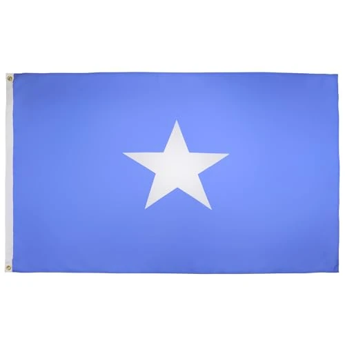 Limited offer: AZ FLAG - Somalia Flag - 3x5 Ft - 100D Polyester Somali Banner with Two Metal Grommets - Fade Resistant - Vivid Colors - 3' x 5' Feet - 150x90 Cm from 11.95 EUR to 11.95 EUR (save 0%)