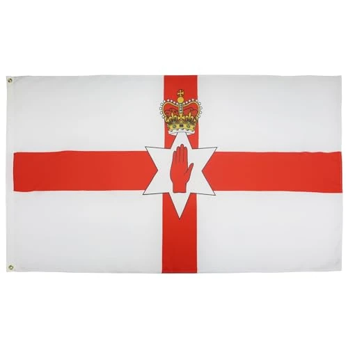 Limited offer: AZ FLAG - Northern Ireland Flag - 3x5 Ft - 100D Polyester Irish Banner with Two Metal Grommets - Fade Resistant - Vivid Colors - 3' x 5' Feet - 150x90 Cm from 11.95 EUR to 11.95 EUR (save 0%)