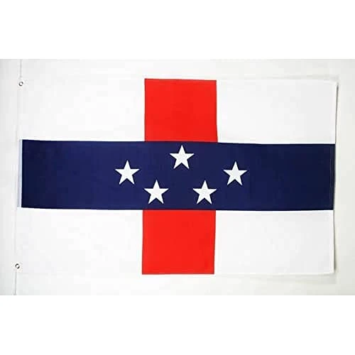 AZ FLAG - Drapeau Antilles néerlandaises - 150x90 cm - Drapeau Hollandais 100% Polyester Avec Oeillets Métalliques Intégrés - Pavillon 110 g