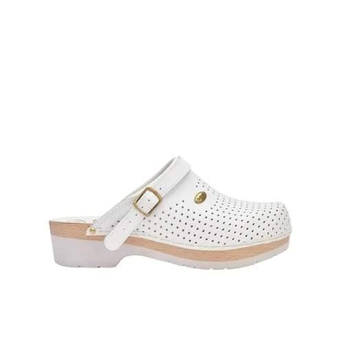 Offerta a tempo: Scholl Clog Supercomfort, Zoccoli Sanitari Medicali Unisex - Adulto, Bianco, 38 EU - 42% da 75.00 € a 43.56 €