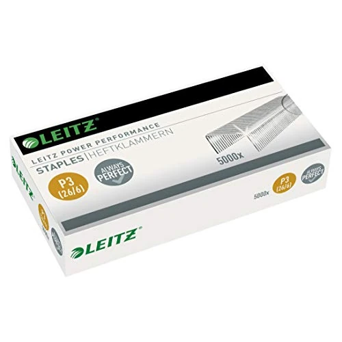 Oferta limitowana: "Leitz 55721000 staple P3, 26/6 mm, 5000 sztuk" z 16.17 zł na 16.17 zł (oszczędź 0.00%)