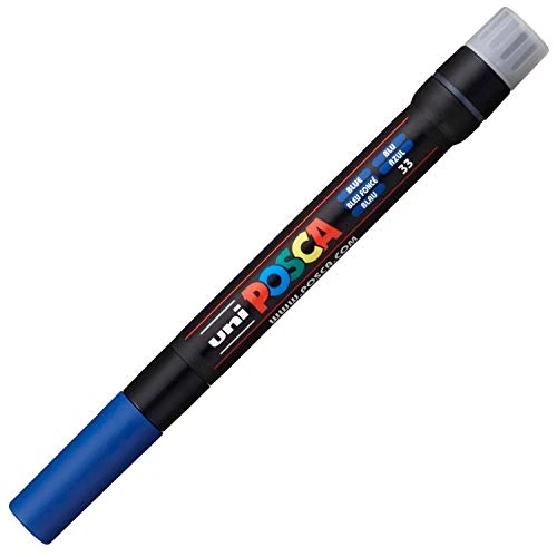 POSCA 181651 - POSCA Marker mit Pinselspitze, dunkelblau