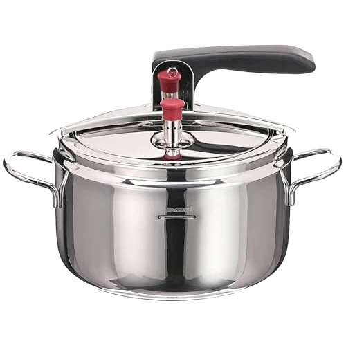 Limited-time offer: Barazzoni Basic Model Pressure Cooker, Diameter 22 cm, Capacity 5 Litres, Induction, Made in Italy, 18/10 Stainless Steel, Silver, 22 cm from 52.62 GBP to 52.62 GBP (save 0%)
