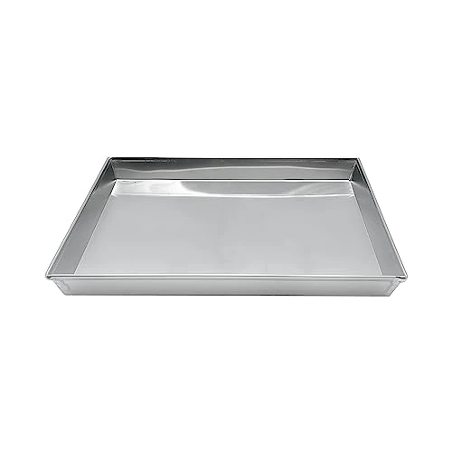 Limited offer: Pentole Agnelli COAL49/340 Low Rectangular Pan, Aluminum, Gray, 40 x 30 cm from 23.90 EUR to 23.90 EUR (save 0%)