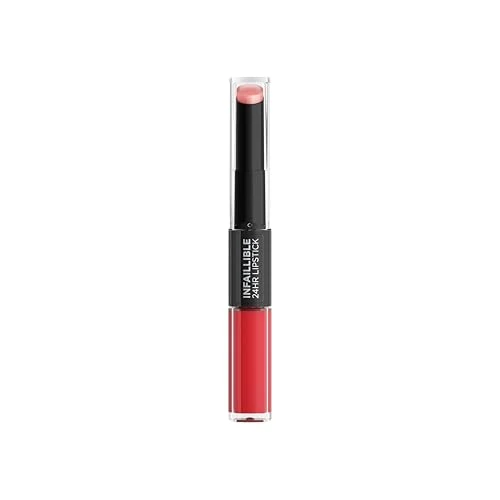 Begrenztes Angebot: L'Oréal Paris Paris Lippen Make-up Infaillible Lippenstift, 506 Red Infaillible /Liquid Lipstick für 24 Stunden volle Lippen mit feuchtigkeitsspendendem Lippenpflege Balsam, 1er Pack von 13.92 EUR auf 12.95 EUR (Rabatt 7%)