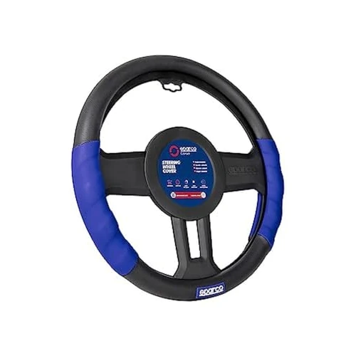 Offerta a tempo: Coprivolante per auto SPARCO Blu-Nero SPC - 54% da 22.85 € a 10.48 €