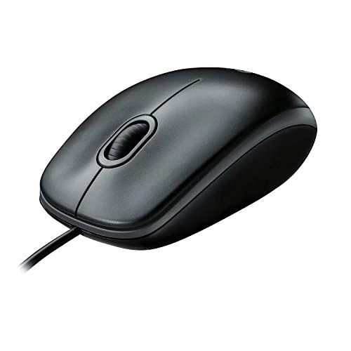 Begrenztes Angebot: Logitech B100 Maus mit Kabel, USB-Anschluss, 800 DPI Optischer Sensor, 3 Tasten, Für Links- und Rechtshänder, PC/Mac - Schwarz von 8.69 EUR auf 4.26 EUR (Rabatt 51%)