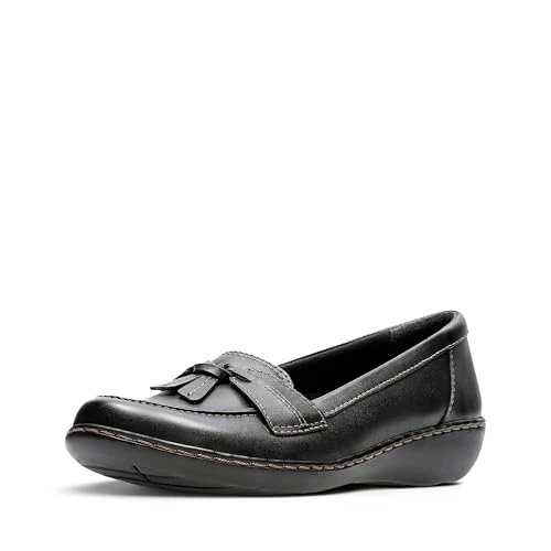 Offerta a tempo: Clarks Ashland Bubble, Mocassino Donna, Schwarzes Leder, 39.5 EU - 0.00% da 35.01 € a 35.01 €