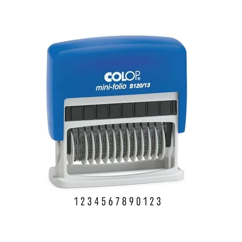 Oferta limitada: COLOP Sello de numeración S120/13 con 13 dígitos, color negro, pequeño de 23.83 € a 23.83 € (ahorro 0.00%)