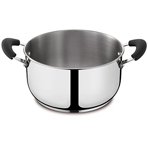 Lagostina Gioiosa Casserole Ronde avec 2 poignées en Acier Inoxydable, diamètre 18 cm, 2,3 L