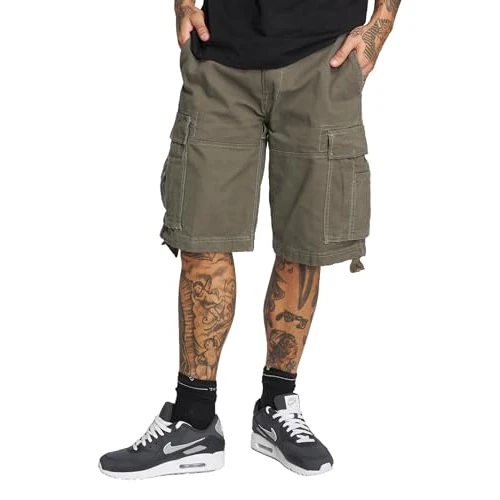 Oferta limitada: Brandit Vintage Shorts, Color: olive, Size: L de 32.10 € a 32.10 € (ahorro 0.00%)
