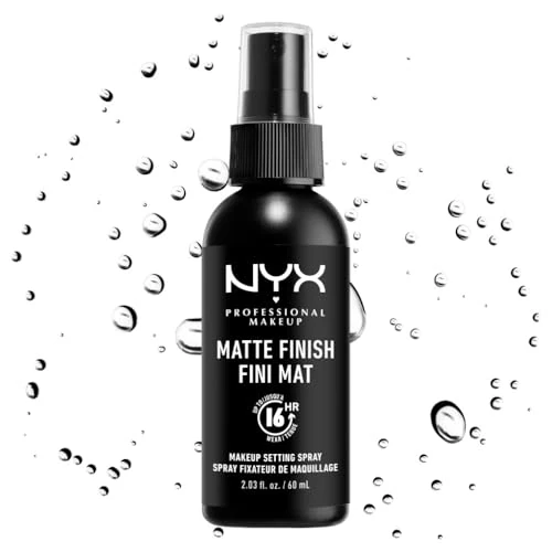 NYX Professional Makeup Setting Spray for Face, Matte Setting Spray, Up to 16 Hour Makeup Wear, Long Lasting Shine Free Finish, Lightweight, Regular 60ml
