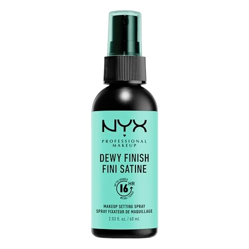 Offre limitee: NYX Professional Makeup Spray Fixateur Setting Spray Dewy Finish, Spray de Finition, Tenue Longue Durée, Fini Satiné, Formule Vegan, Modèle : Dewy de 8.12 EUR a 8.12 EUR (economie 0%)
